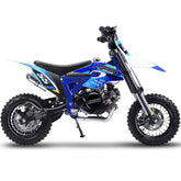 MotoTec Hooligan 60cc 4-Stroke Gas Dirt Bike Blue,46x12x24